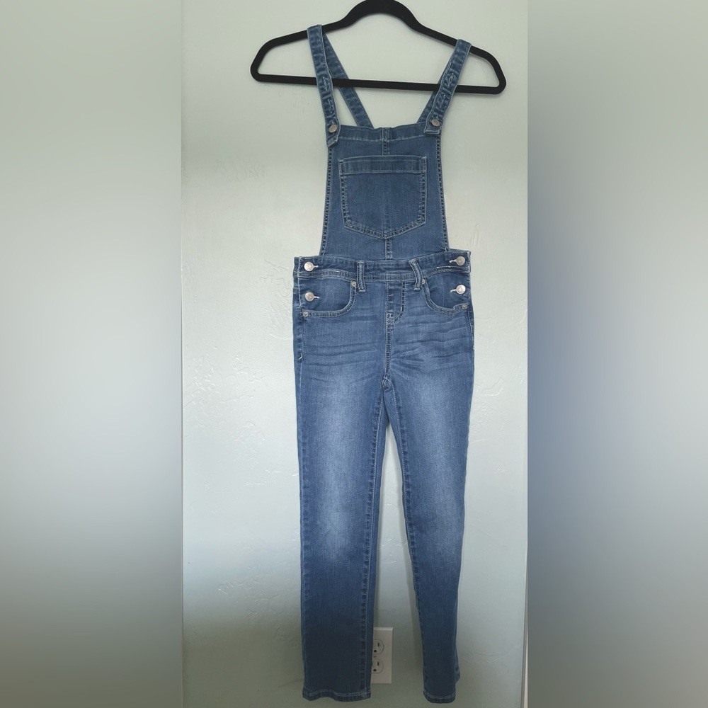 Cat & Jack Girls Overalls Blue Jean - Super Stretch Size M 7/8